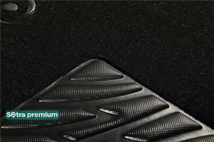 Interior mats Sotra two-layer black for Peugeot Partner (1997-2008), set Sotra 00702-CH-BLACK