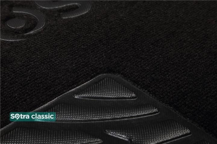 Interior mats Sotra two-layer black for Fiat Doblo (2000-2010), set Sotra 01064-GD-BLACK