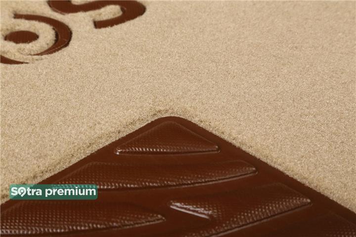 Interior mats Sotra two-layer beige for Mercedes Sl-class (2006-2011), set Sotra 06813-CH-BEIGE