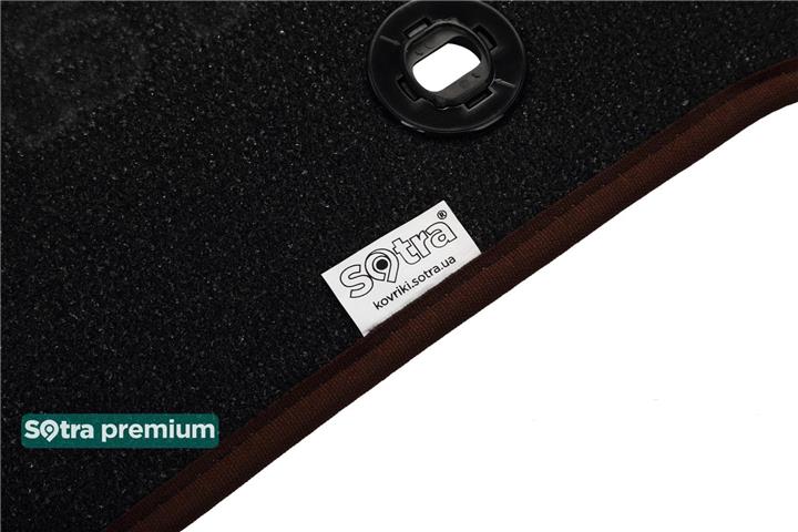 Interior mats Sotra two-layer brown for Mercedes 190 (1983-1993), set Sotra 00165-CH-CHOCO