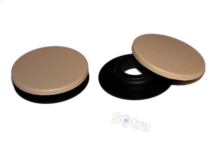Interior mats Sotra two-layer beige for Mercedes Gle-class coupe (2015-), set Sotra 08701-MG20-BEIGE