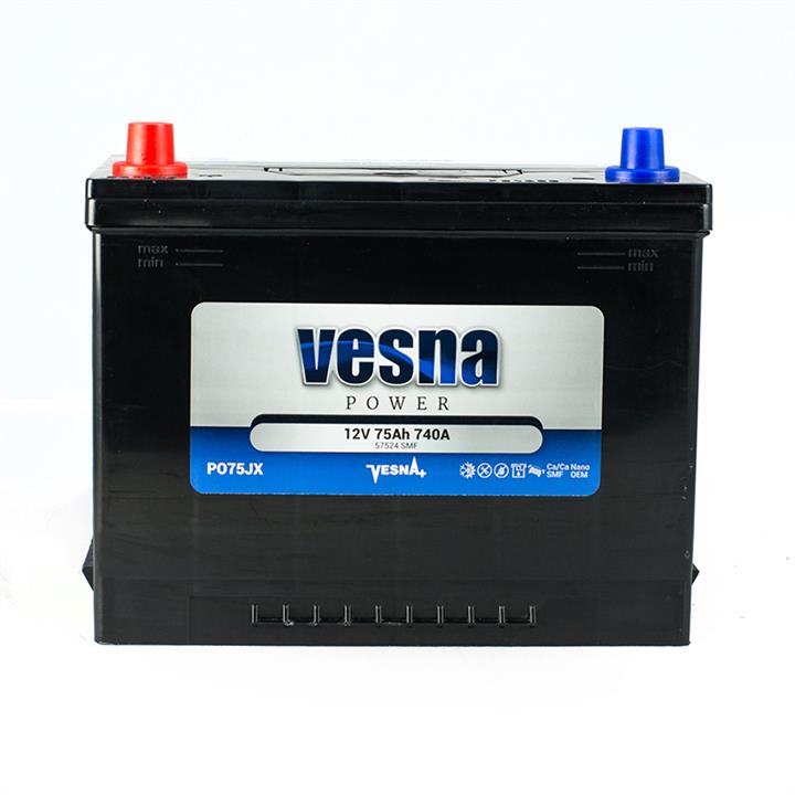 Vesna 415775 Battery Vesna Power 12V 75AH 740A(EN) L+ 415775
