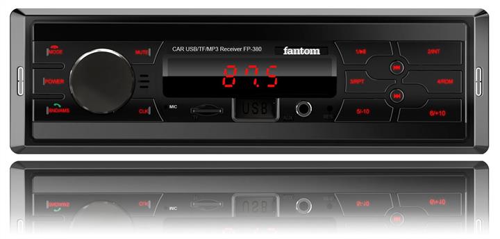 Fantom FP-380 BLACK/RED Car radio FP380BLACKRED