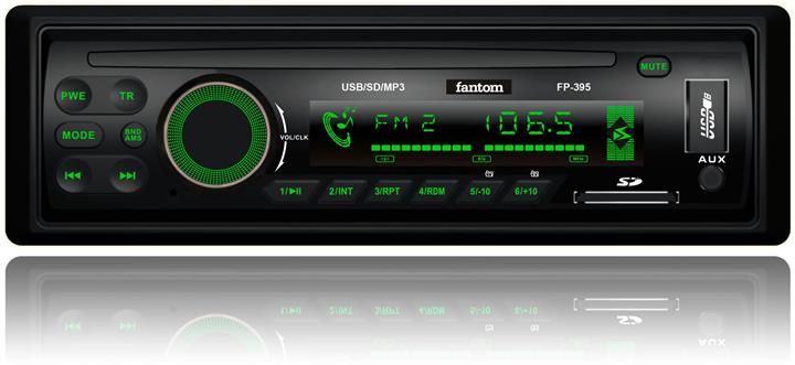 Fantom FP-395 BLACK/MULTICOLOR Car radio FP395BLACKMULTICOLOR