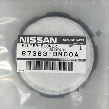 Nissan 87383-9N00A Seat ventilation filter 873839N00A