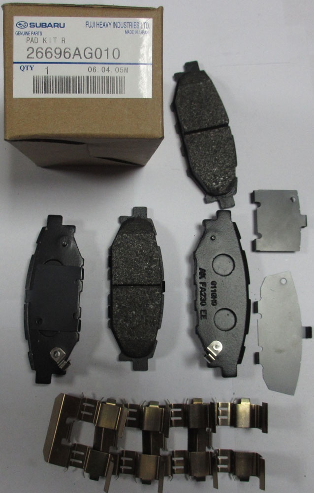 Subaru 26696AG010 Brake Pad Set, disc brake 26696AG010