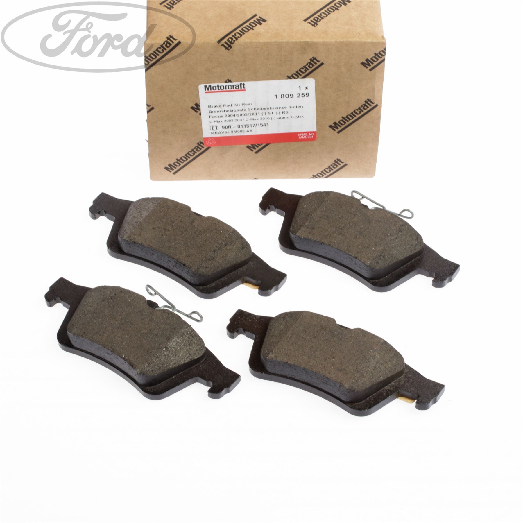 Ford 1 809 259 Brake Pad Set, disc brake 1809259