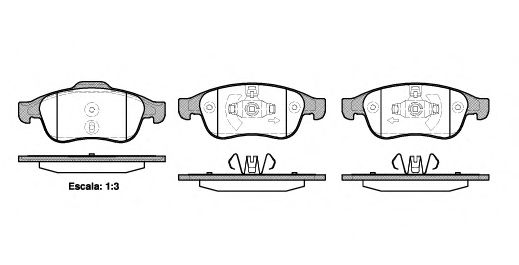 Renault 86 60 000 781 Brake Pad Set, disc brake 8660000781