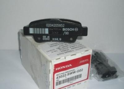 Honda 43022-SWW-G02 Brake Pad Set, disc brake 43022SWWG02