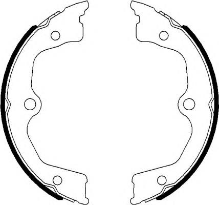 Honda 43053-TL0-G50 Parking brake shoes 43053TL0G50