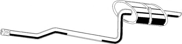 174301B070 Toyota End Silencer