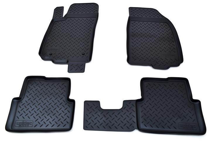 NorPlast NPL-PO-12-03 Interior mats NorPlast rubber black for Chevrolet Aveo (2011-), 4 pc. NPLPO1203