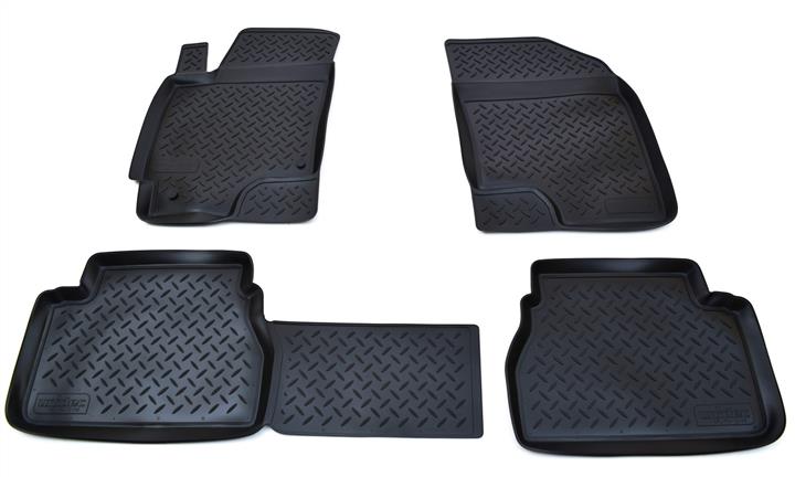 NorPlast NPL-PO-12-09 Interior mats NorPlast rubber black for Chevrolet Epica (2006-2015), 4 pc. NPLPO1209