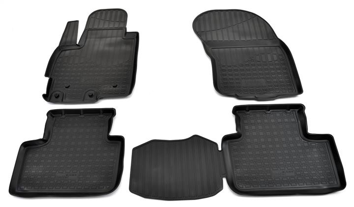 NorPlast NPL-PO-59-05 Interior mats NorPlast rubber black for Mitsubishi Asx (2010-), 4 pc. NPLPO5905