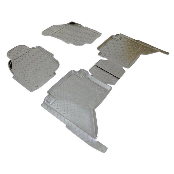 NorPlast NPL-PO-88-18 Interior mats NorPlast rubber black for Toyota Hilux (2004-2010), 4 pc. NPLPO8818