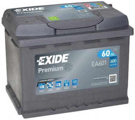 Exide EA601 Battery Exide Premium 12V 60AH 600A(EN) L+ EA601
