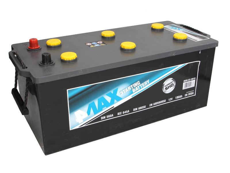 4max 0608-03-1001Q Battery 4max Ecoline 12V 180AH 950A(EN) L+ 0608031001Q