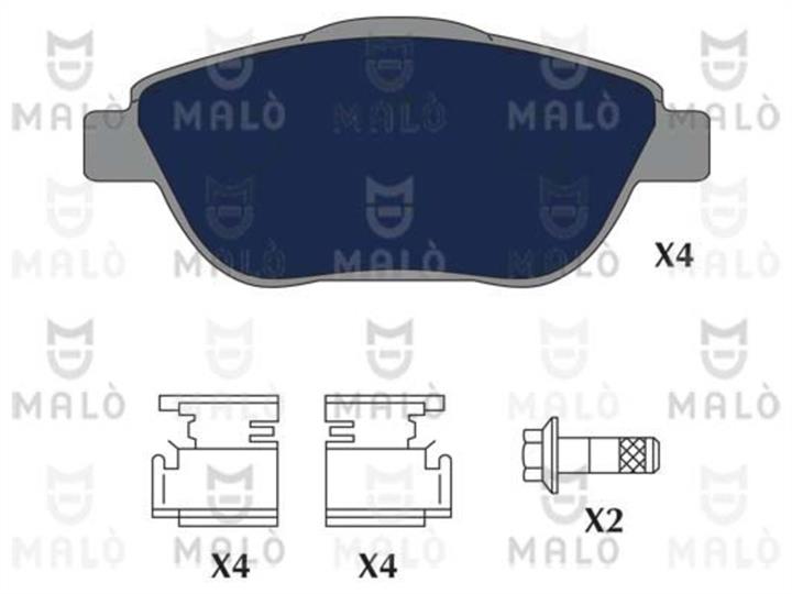 Malo 1051207 Brake Pad Set, disc brake 1051207
