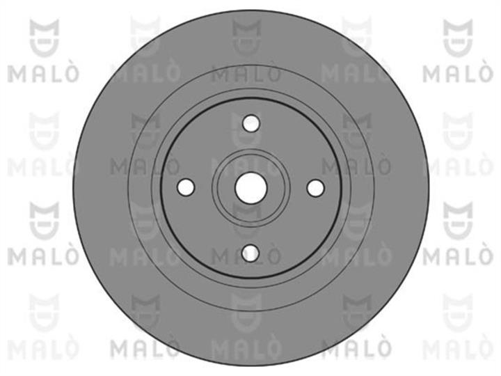 Malo 1110468 Rear brake disc, non-ventilated 1110468
