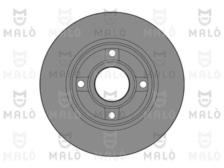 Malo 1110469 Rear brake disc, non-ventilated 1110469