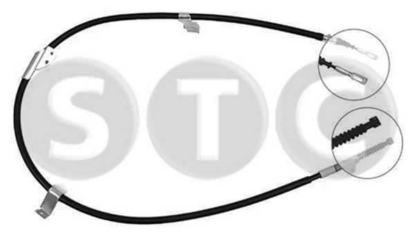 STC T482313 Parking brake cable left T482313