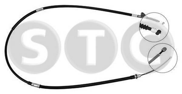 STC T483431 Parking brake cable left T483431