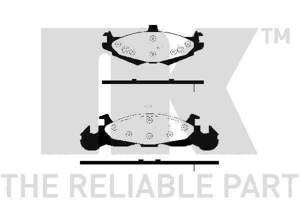 NK 229302 Brake Pad Set, disc brake 229302