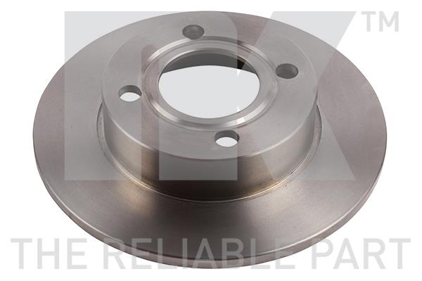 NK 204777 Rear brake disc, non-ventilated 204777