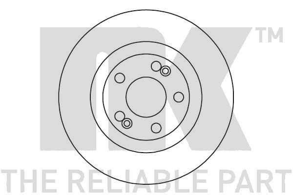 NK 203950 Front brake disc ventilated 203950