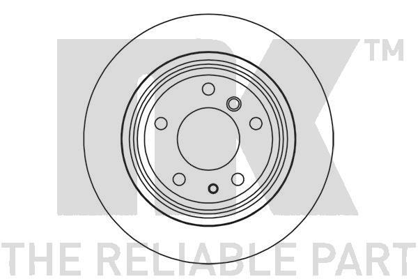 NK 201576 Rear ventilated brake disc 201576