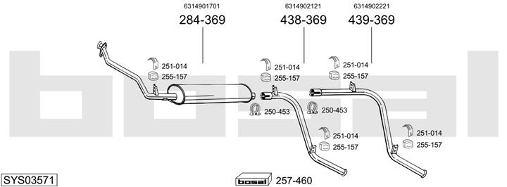 Bosal SYS03571 Exhaust system SYS03571