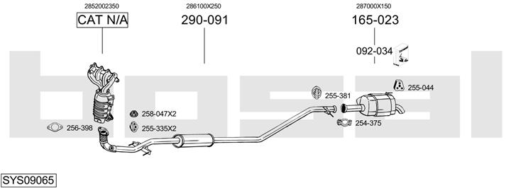 Bosal SYS09065 Exhaust system SYS09065
