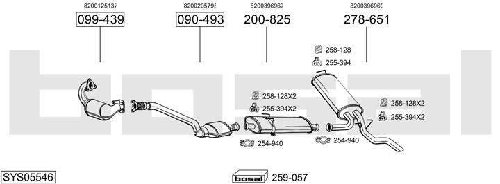 Bosal SYS05546 Exhaust system SYS05546