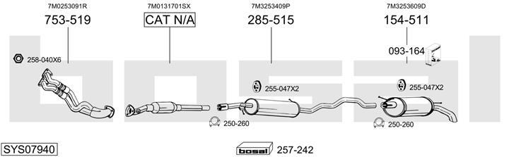 Bosal SYS07940 Exhaust system SYS07940