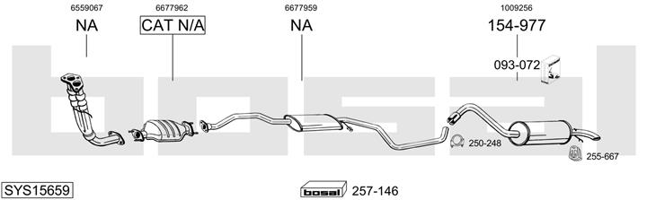 Bosal SYS15659 Exhaust system SYS15659