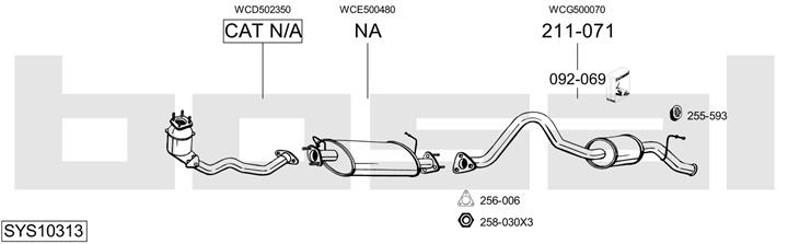 Bosal SYS10313 Exhaust system SYS10313