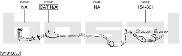 Bosal SYS15633 Exhaust system SYS15633