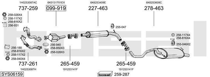 Bosal SYS06159 Exhaust system SYS06159