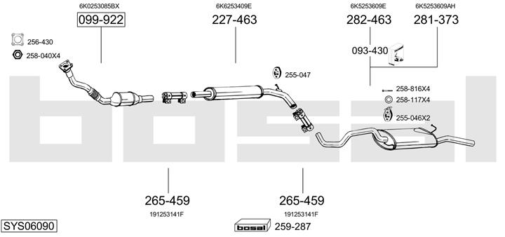 Bosal SYS06090 Exhaust system SYS06090