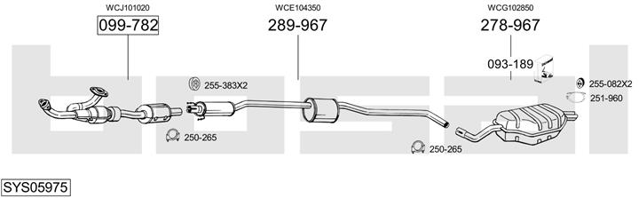 Bosal SYS05975 Exhaust system SYS05975