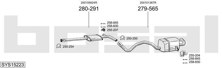 Bosal SYS15223 Exhaust system SYS15223