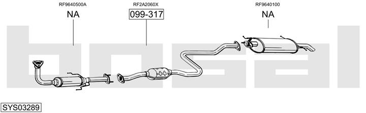 Bosal SYS03289 Exhaust system SYS03289