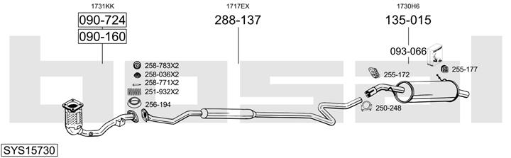 Bosal SYS15730 Exhaust system SYS15730