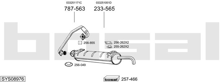 Bosal SYS08976 Exhaust system SYS08976