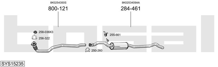 Bosal SYS15235 Exhaust system SYS15235