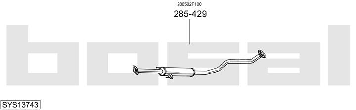 Bosal SYS13743 Exhaust system SYS13743