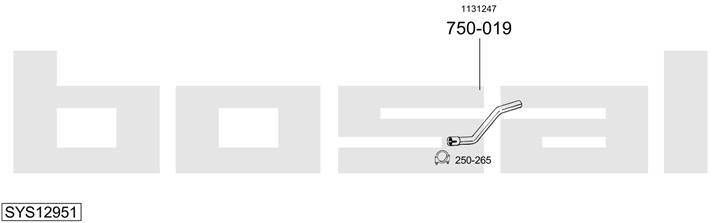 Bosal SYS12951 Exhaust system SYS12951