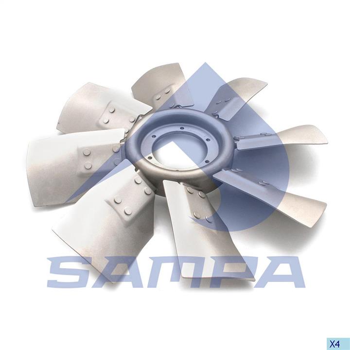 Sampa 200.156 Hub, engine cooling fan wheel 200156