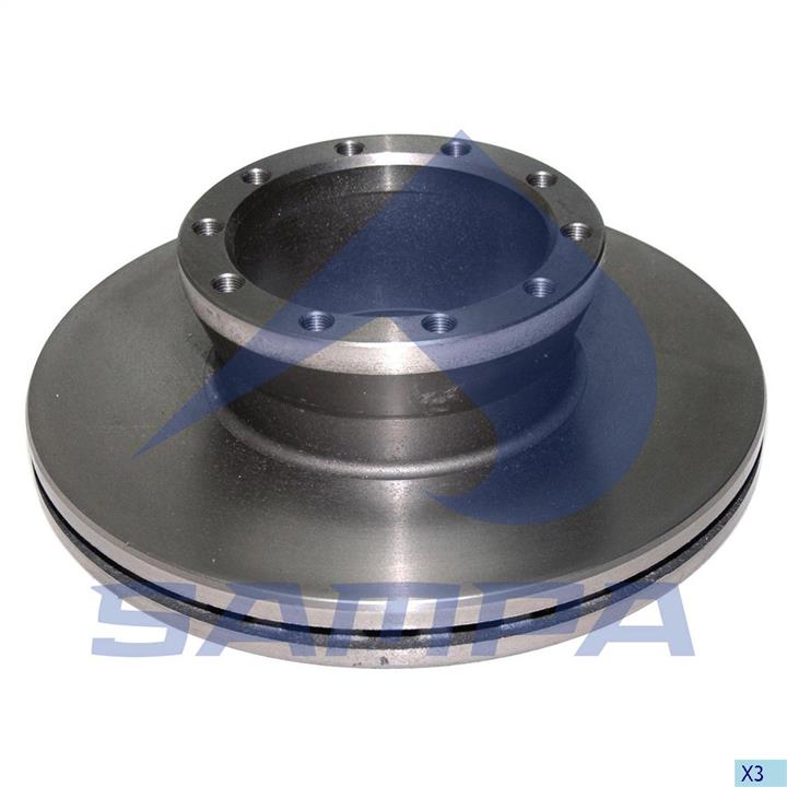 Sampa 021.044 Front brake disc ventilated 021044
