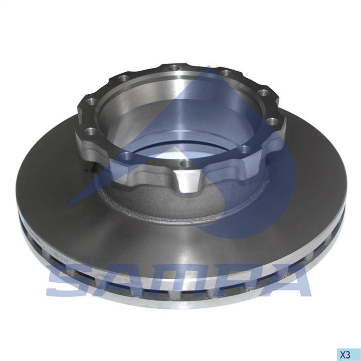 Sampa 021.043 Rear ventilated brake disc 021043